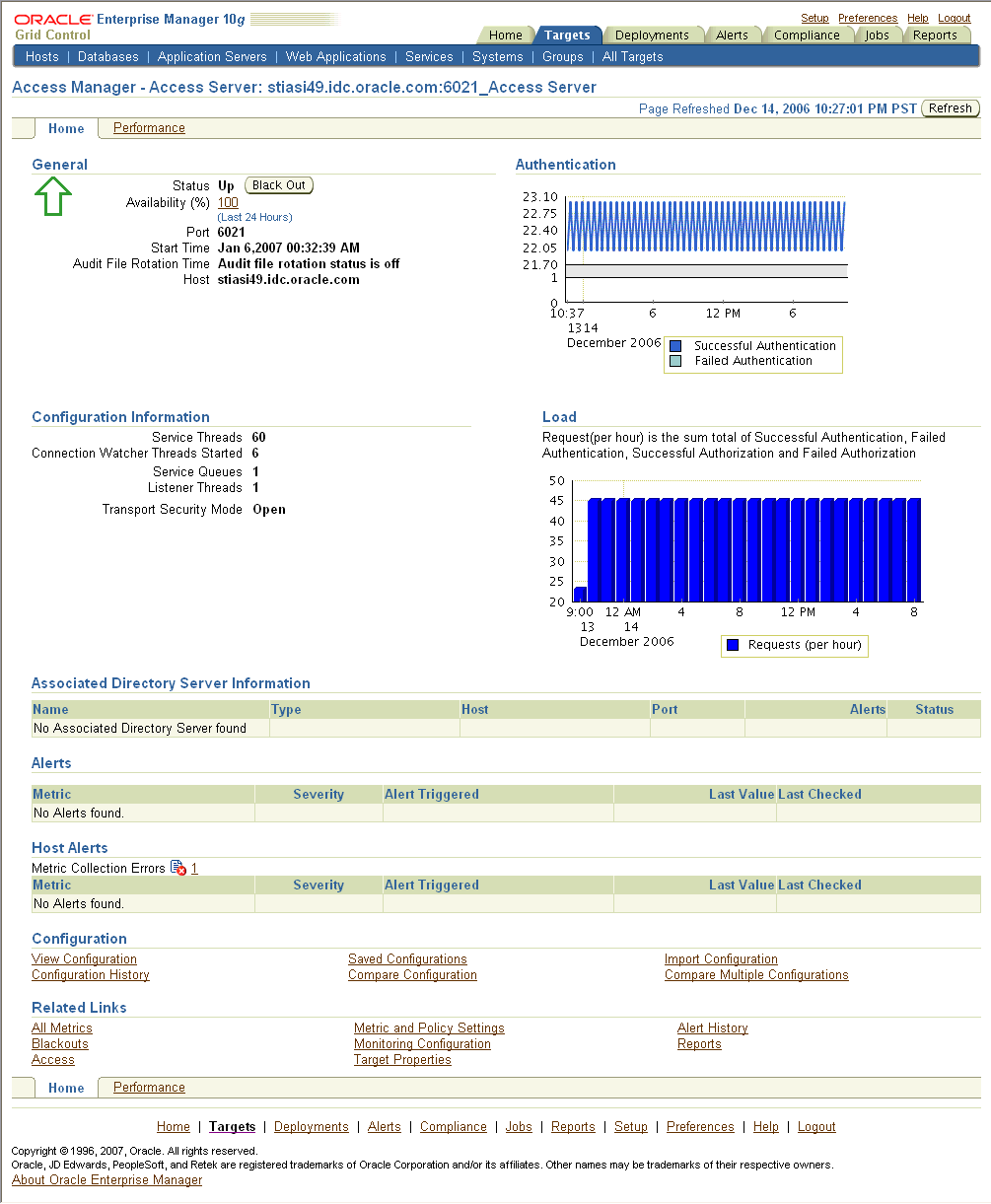 Access Server Home Page