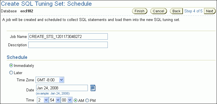 Description of sts_schedule.gif follows